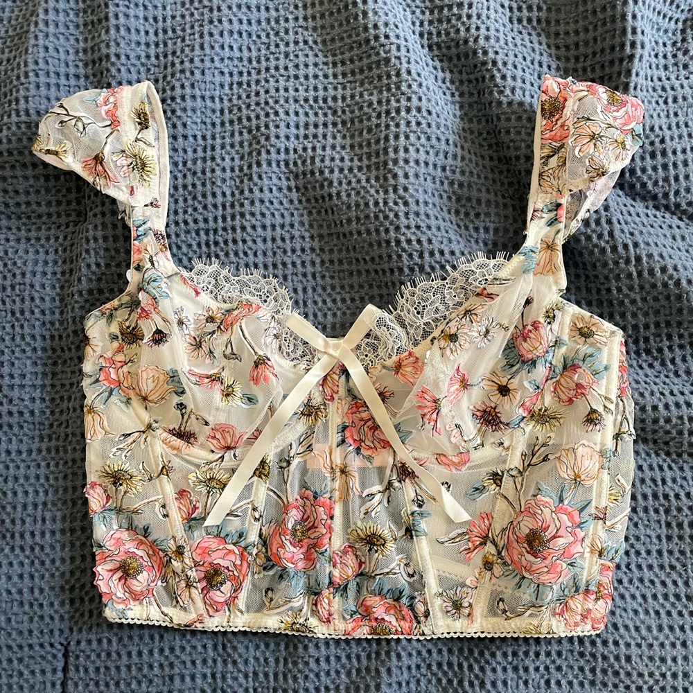 Victoria’s Secret Floral Bustier